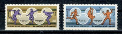 Siria 1972 - Jocurile Olimpice, serie neuzata foto