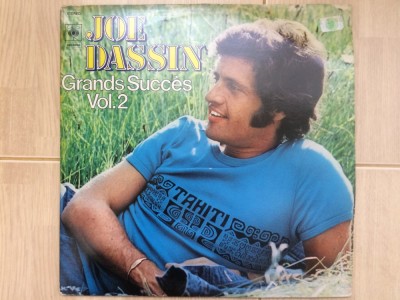 Joe Dassin Grands Succes Vol. 2 best of dublu disc vinyl 2 lp selectii muzica pop usoara 1975 CBS records VG+ foto