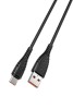 Cablu Date Veger V104 Type-C, 2.4A, 1.2m, Incarcare Rapida &amp; Transfer Date, Coaxial Nylon, Negru