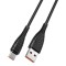 Cablu de date Veger V104, Type-C, 2.4A, Negru C714