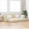 Canapea Pat 2 &icirc;n 1 Crem 245x150x60.5 cm Țesătură