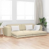 Canapea Pat 2 &icirc;n 1 Crem 245x150x60.5 cm Țesătură