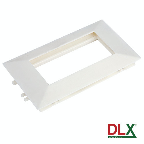 Rama alba dubla pentru aparataj 45x45 mm (4 module) - DLX SafetyGuard Surveillance