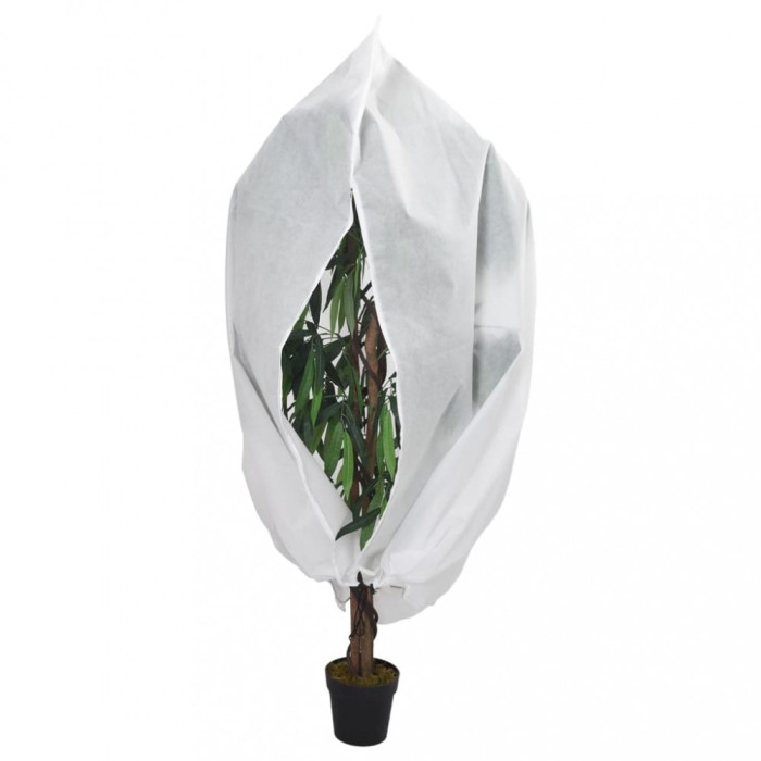Protecție de fleece plante, cu fermoar, 70 g/m&sup2;, 3,14x2,5 m