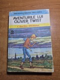 carte pentru copii - aventurile lui oliver twist - charles dickens - colectia biblioteca pentru toti - din anul 1976 - volumul 1