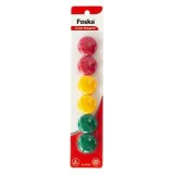 Set 6 magneti pentru tabla Office1, 30 mm, diverse culori