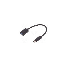 Cablu USB A soclu, USB C mufa, USB 3.0, lungime 0.2m, {{Culoare izola&#355;ie}}, QOLTEC - 50485