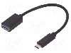 Cablu USB A soclu, USB C mufa, USB 3.0, lungime 0.2m, {{Culoare izola&amp;amp;#355;ie}}, QOLTEC - 50485 foto