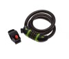 Antifurt Bicicleta cu Cifru 15mm x 1000mm, Cablu Otel, Suport Montare - Cod: AZ3014