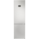 Combina frigorifica Bosch KGN397LDF, 363 L, NoFrost, VitaFresh, Touch control, PerfectFit, raft sticle, Clasa D, H 203 cm, Metal Look