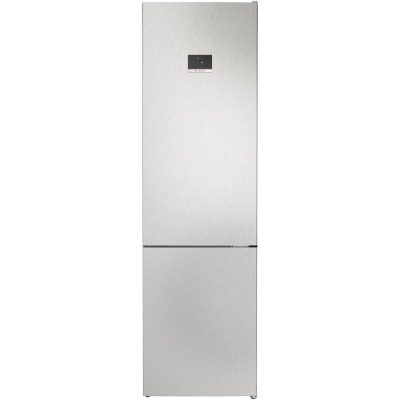 Combina frigorifica Bosch KGN397LDF, 363 L, NoFrost, VitaFresh, Touch control, PerfectFit, raft sticle, Clasa D, H 203 cm, Metal Look foto