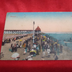 CARTE POSTALA MAMAIA PLAJA EDITURA SOCEC CIRCULATA 1924