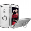 Husa pentru Apple iPhone 8 Plus ofera protectie 3in1 Ultrasubtire Ring Silver, MyStyle