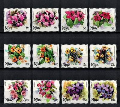 NIUE 1981 - Flori / serie completa MNH (2 imagini) foto