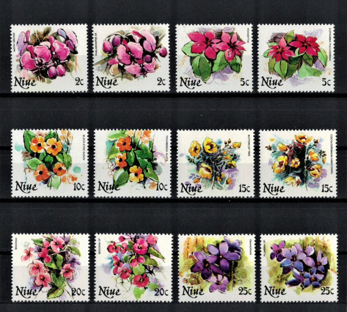 NIUE 1981 - Flori / serie completa MNH (2 imagini)