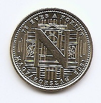Ungaria 5 Forint 2021 - (75 years of the forint - N) 21.2 mm, KM-New UNC !!! foto