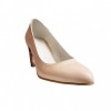Pantofi eleganti dama, bej, model floral, din piele naturala box, toc 6 cm - NA87BEJ, Ninna Art Shoes