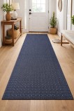 Cumpara ieftin Traversa Greceasca Stanford Blue Sugar, Tesatura Plata, Latime 0.67m, Marime 67 x 200 cm, Blue, Antiderapant, Festonata Surfilata Tivita, Antialergica
