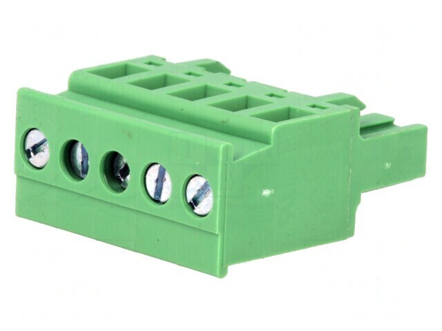 Regletă de conexiuni deconectabilă 5,08mm, 5 piste, unghi