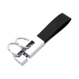 Breloc Piele Neagra, Inchidere Margele, Accesorii Moda, Unisex, Uz Zilnic