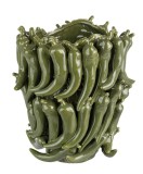 Cumpara ieftin Vaza flori ceramica verde Spicy 28x27x32 cm
