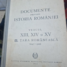 Documente privind Istoria Romaniei Veacul XIII, XIV si XV B. Tara Romaneasca (1247-1500)