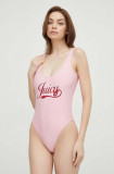 Cumpara ieftin Juicy Couture costum de baie dintr-o bucată culoarea roz, cupa moale