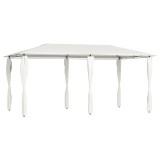 VidaXL Pavilion cu huse pentru st&acirc;lpi, crem, 2,98x5,3x2,59 m, 160 g/m&sup2;