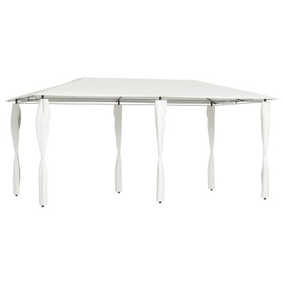 vidaXL Pavilion cu huse pentru st&amp;acirc;lpi, crem, 2,98x5,3x2,59 m, 160 g/m&amp;sup2; foto