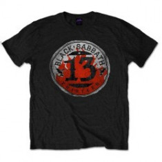 Tricou Unisex Black Sabbath: 13 Flame Circle foto