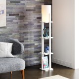 Lampadar Stourbridge 130cm 1xE27 60W alb crem-alb [lux.pro] HausGarden Leisure