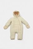 Salopeta de iarna pentru bebelusi, Winter muselin, 100% bumbac - Stone, BabyCosy (Marime: 18-24 Luni)