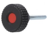 Buton Reglare 31mm M6 Capac Roșu