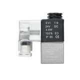 Electrovalva pneumatica 4.8W DC24V, 1 circuit 1/4 IP65
