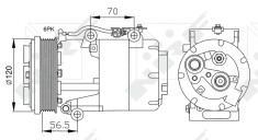 NRF 32250 EASY FIT Compresor, climatizare