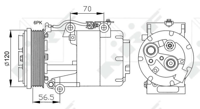 NRF 32250 EASY FIT Compresor, climatizare