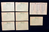 Lot Rarisim Bilete Pronosport Nepreciate &ndash; Concursul nr. 9 (1 Martie 1959), Perioda Comunistă / RPR