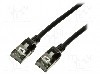 Cablu patch cord, Cat 6a, lungime 0.3m, U/FTP, LOGILINK - CQ9013S foto