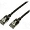 Cablu patch cord, Cat 6a, lungime 0.3m, U/FTP, LOGILINK - CQ9013S