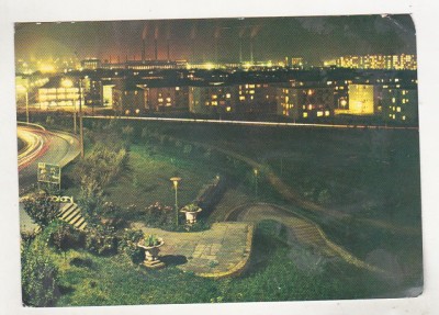 bnk cp Noaptea la Hunedoara - Vedere - uzata foto