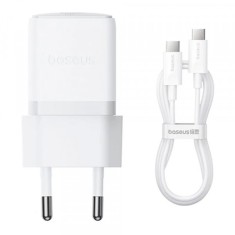 Incarcator Retea Cu Cablu USB-C Baseus Palm, 30W, 3A, 1 x USB-C, Alb P10111605213-01