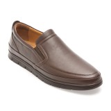 Mocasini BITE THE BULLET maro, SH750, din piele naturala