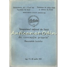 Simpozionul National De Fizica - Iasi 17-18 Aprilie/1981
