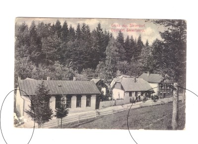 CP Anina, pana in 1918, necirculata, animata, colturi indoiate foto