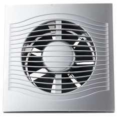Ventilator baie Ecovent, slim 5c, &Oslash;125, Clapeta antiretur, Debit 140mc/h, Gri