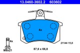 ATE 13.0460-3602.2 set placute frana,frana disc