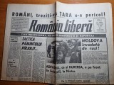 Romania libera 21 mai 1992-moldova invadata de rusi,articol orasul macin