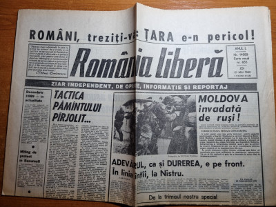 romania libera 21 mai 1992-moldova invadata de rusi,articol orasul macin foto