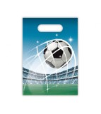 Set 6 bucati Punga Cadou pentru petrecere, model fotbal 23 x 17 cm