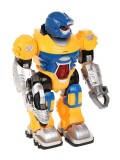Robot de jucarie interactiv cu sunete si lumini Android New Power Warrior galben, Oem